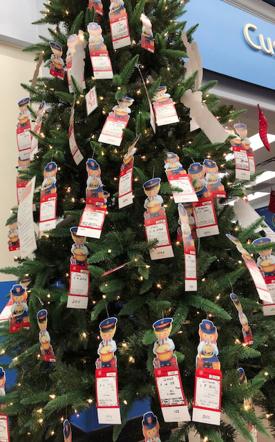 This Salvation Army Angel Tree is located at Walmart in Clayton. 