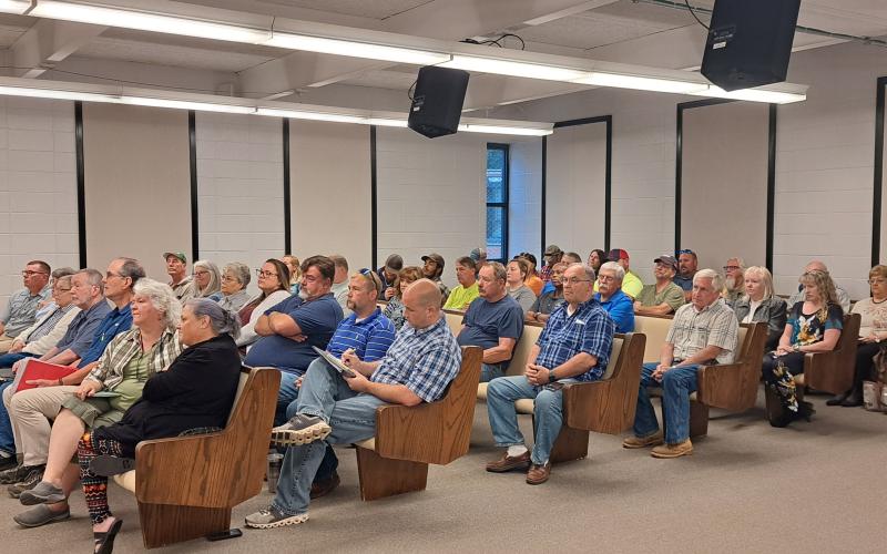 Megan Horn/The Clayton Tribune. It was a packed room at Clayton City Hall September 28 for a city council vote to consolidate the water and sewer system with the RCWSA.