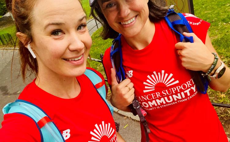 Submitted photo. Sierra Boggess, a Broadway actress, and her sister Allegra, a Rabun Gap-Nacoochee School director of orchestra programs, will run in the New York City Marathon Sunday to raise awareness for cancer.