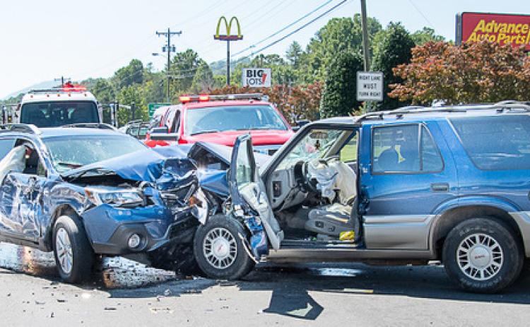 Photo courtesy Bob Scott. A suspect caused crashes in Georgia and North Carolina during a high-speed chase on Sept. 23 that involved multiple law enforcement agencies. The chase ended in Franklin, N.C.