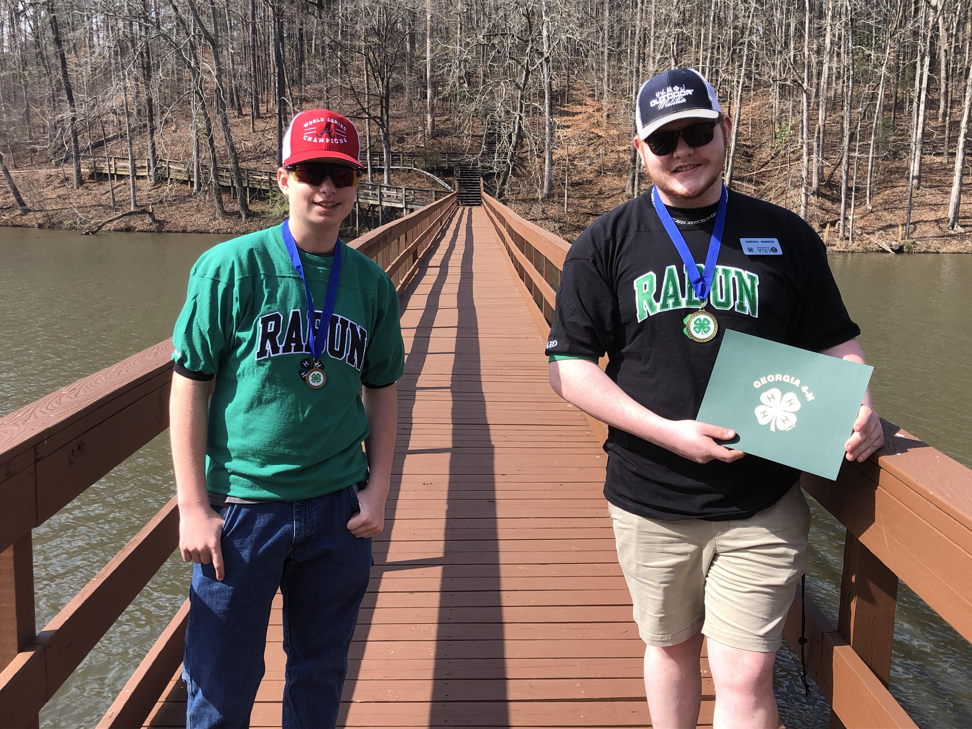 Submitted photo. Carson Carpenter and Peyton Hicks represented Rabun County. 