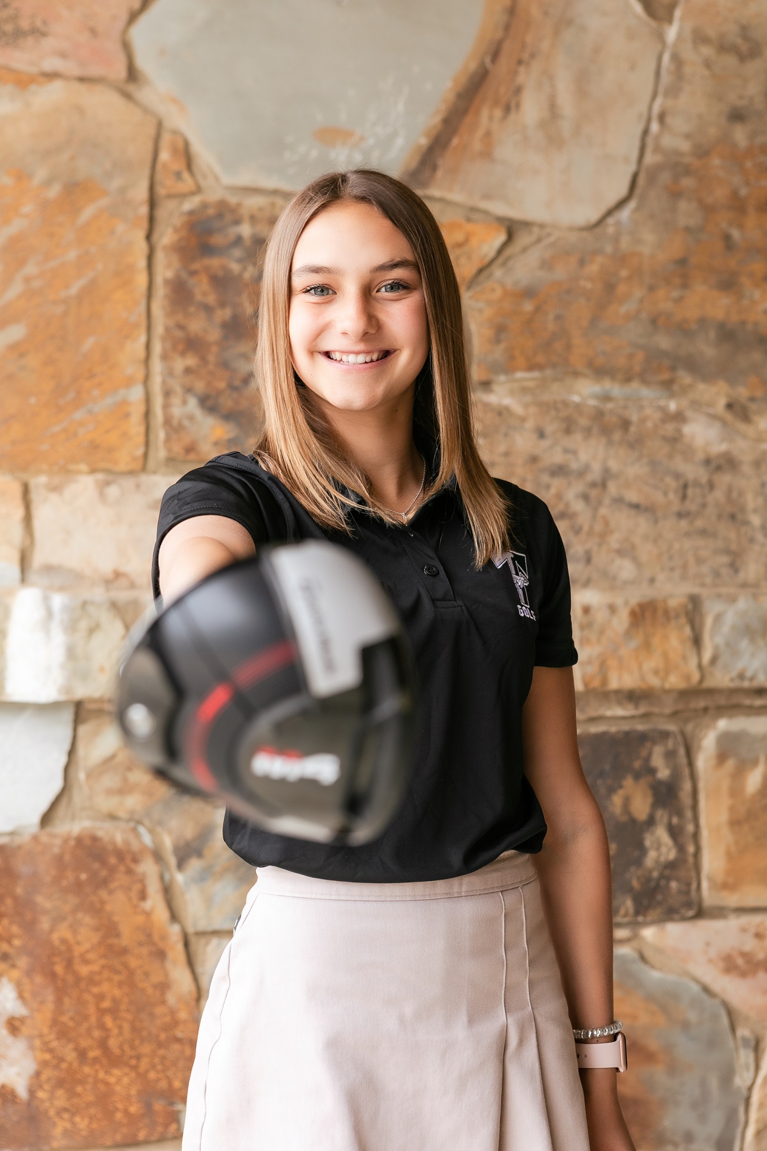 Photo by Brooke Gragg. Keira Webb was among the TFS middle school girls who help earn a top school finish.