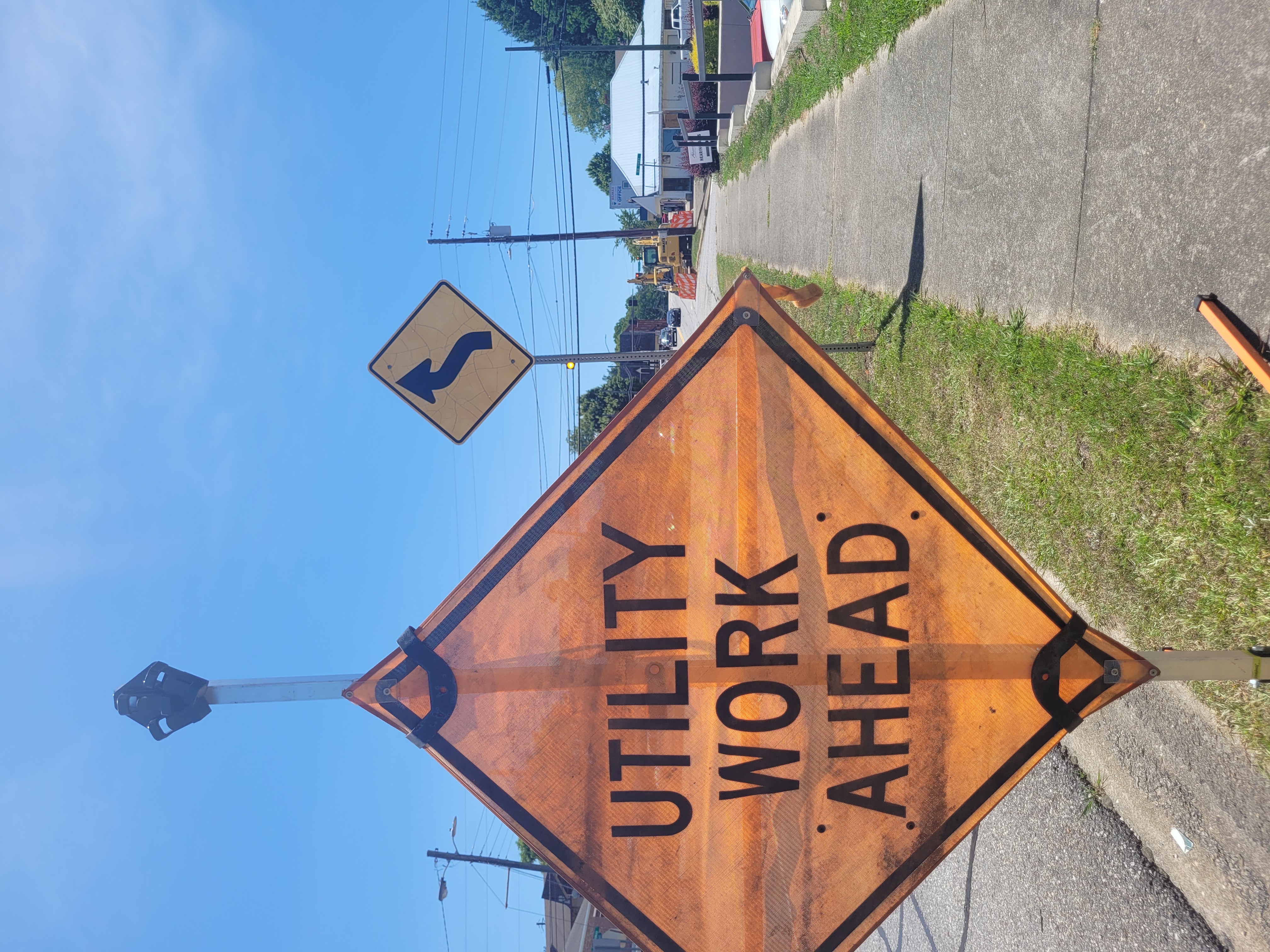 Megan Broome/The Clayton Tribune. Delays are expected on Savannah Street in Clayton beginning Tuesday as City Officials repair a sewer man hole.