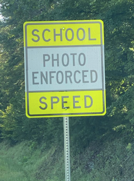 Photo courtesy Tonya Elrod/TF Police Chief. Motorists traveling on Georgia 15 in the area of Tallulah Falls will now see these signs as part of the Automated Traffic Enforcement Speed Device program recently implemented. The warning period is currently in effect and enforcement is set to begin Sept. 7. 
