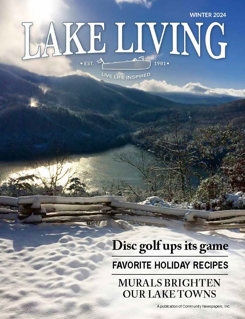 Photo/Lin Goen. Lin Goen of Clayton captured this snowy view of a split rail fence overlooking Lake Burton. The photo was featured on Lake Living magazine’s winter 2024 edition.