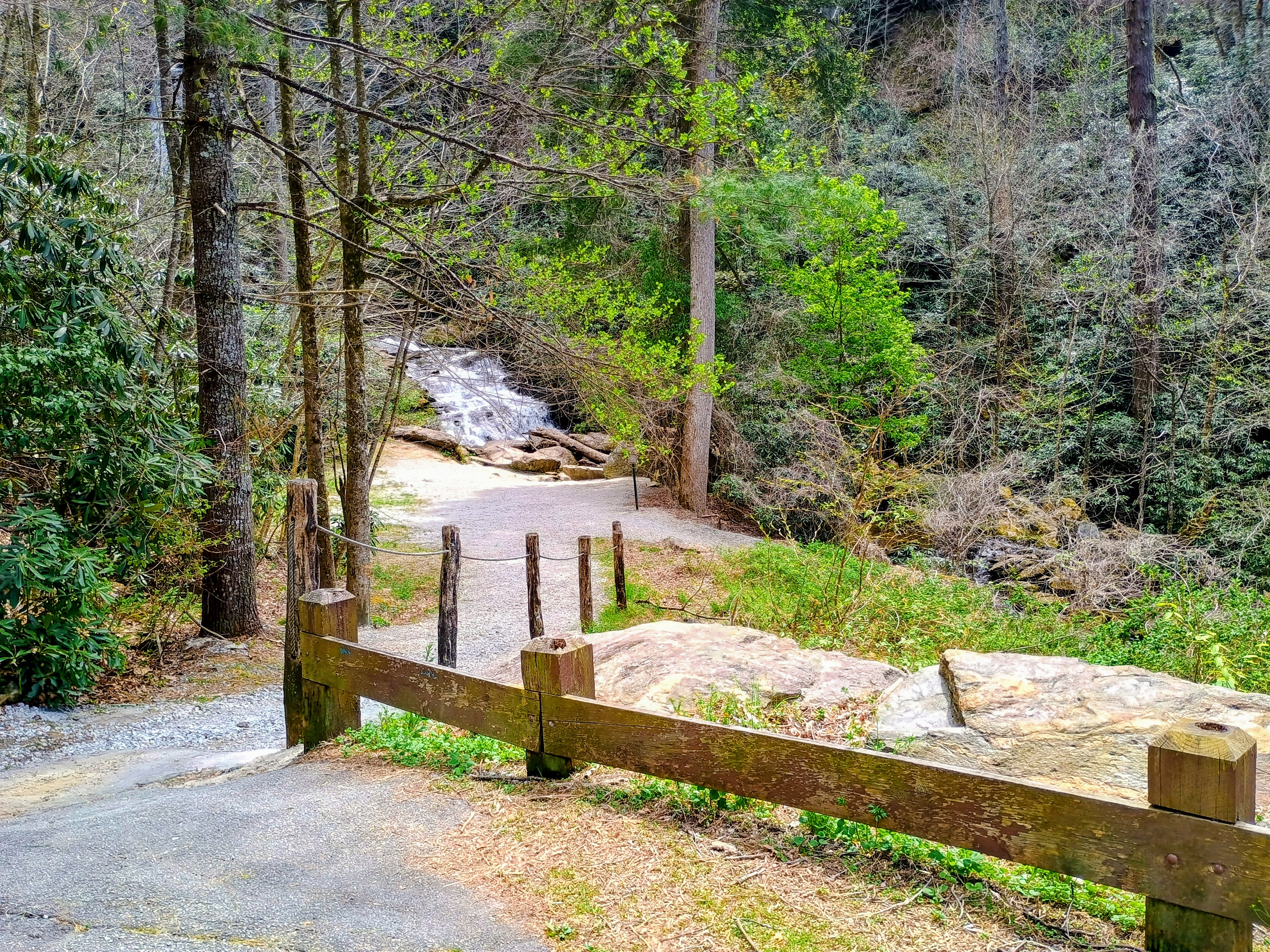Megan Horn/The Clayton Tribune. Mud Creek Falls and the Mud Creek Trail are among the properties listed part of the $18.5 million sale through Poss Realty. Merrill Trust Group owns over 500 acres of property in Sky Valley. 