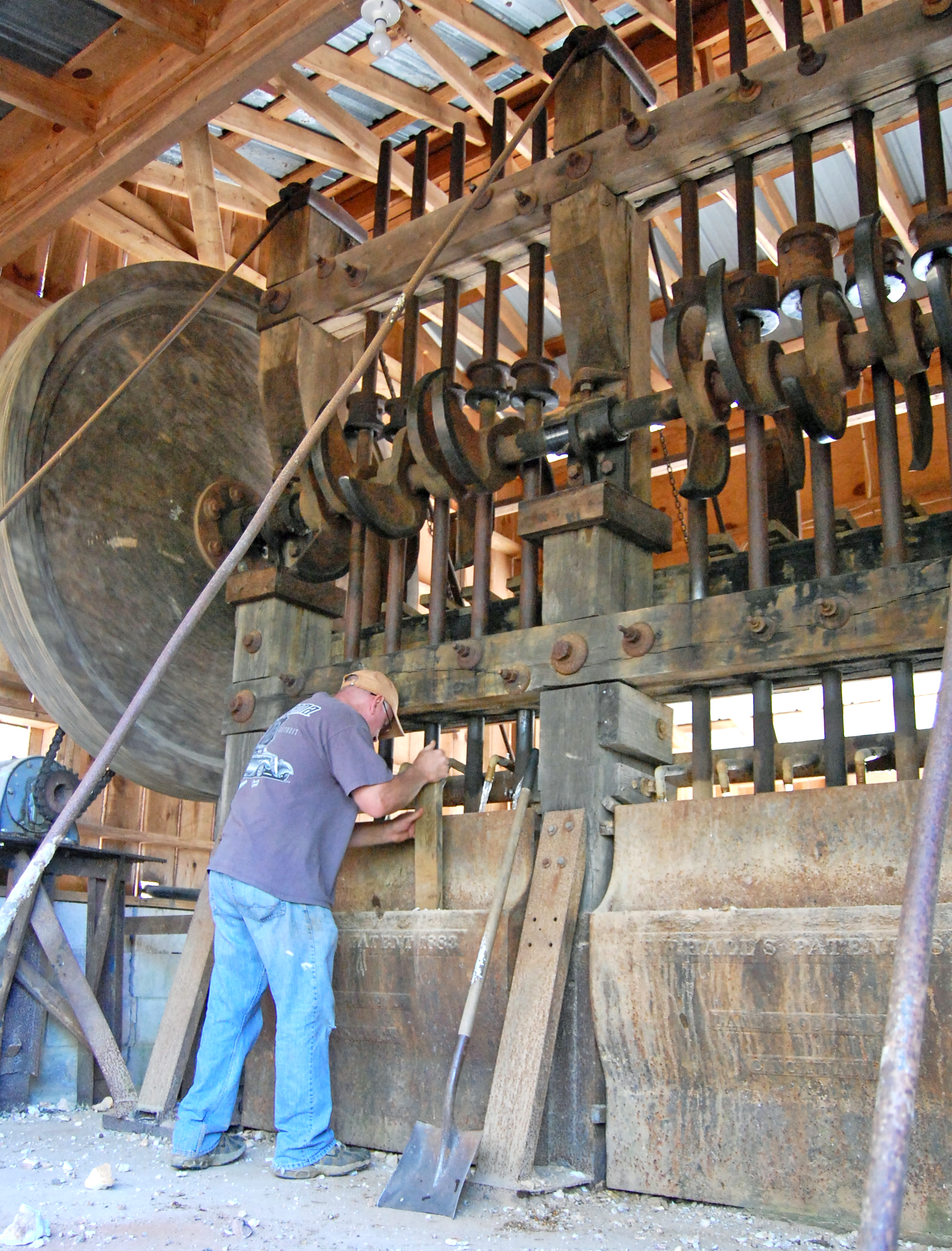 Crisson Gold Mine boasts a working stamp mill from over 130 years ago, which crushes quartz to help reveal gold. (Photo/John Bynum)