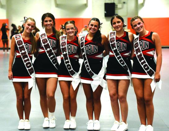 Submitted photo. The Rabun County High School rising senior cheerleaders pose for a photo during the Clemson University UCA Cheer Camp. From left to right the seniors are: Bailey Weber, Gracie Dunn, Mattie Dixon, Ella Weber, Kate Church and Emma Krivsky. 