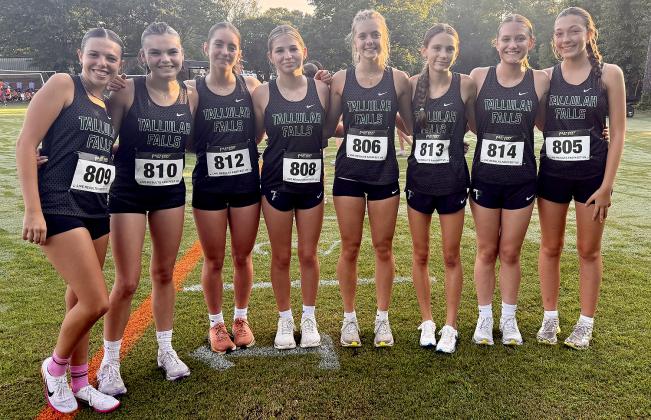 Submitted photo. The Tallulah Falls girls cross country team claimed runner-up at championships in Athens on Aug. 15.