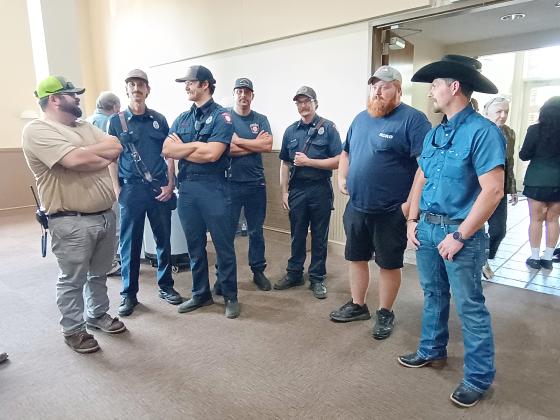 Megan Horn/The Clayton Tribune. Rabun County’s first responders were honored last week at the fourth annual First Responders’ Appreciation Dinner. Many community members thanked them for their service at the Rabun County Civic Center in downtown Clayton.