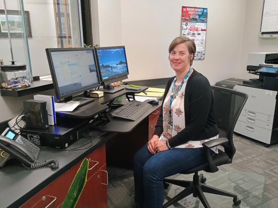 Megan Horn/The Clayton Tribune. Rabun County Sheriff’s Office Records Technician Olivia Agle is the first person citizens see when they visit the Rabun County Sheriff’s Office, located at 56 Boen Creek Road, Tiger. 