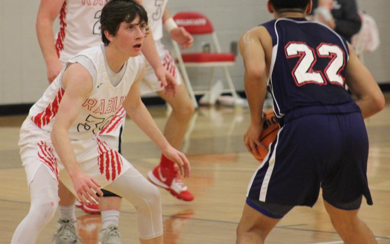 (Andy Diffenderfer/The Clayton Tribune) Grayson Carver contributed nine points to Rabun County's win over Banks County.