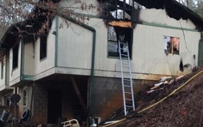 Submitted photo. A structure fire was reported at 163 Stancil Lane in Wiley on Sunday, Jan. 26 at 3:38 a.m. Rabun County Fire Services responded to 2 structure fires within a 12-hour period.