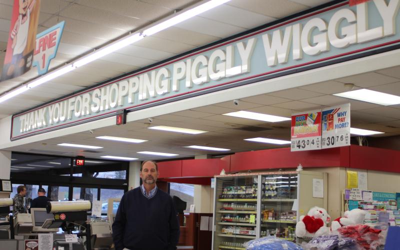 Megan Broome/The Clayton Tribune. Jeff Harris is the new owner of the Piggly Wiggly in Dillard along with his wife Lisa. As of January 6, 2020 they are the new owners and plan for the store to have a “local, hometown grocery store feeling.”