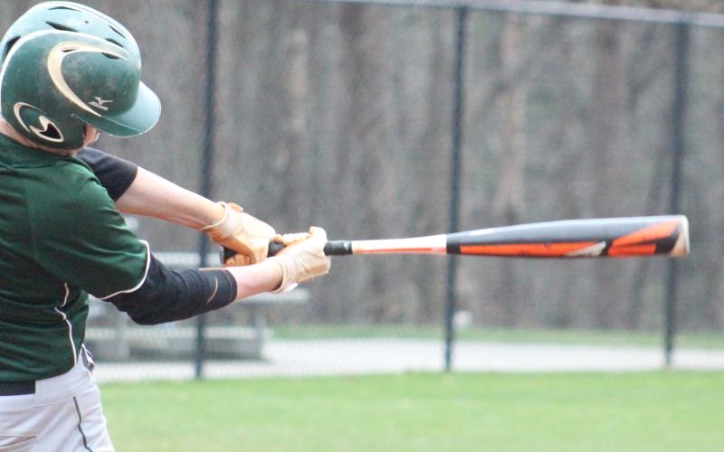 File photo Chathan Clouatre (shown from last season)  was 2-for-3 and drove in two runs in Tallulah Falls’ 5-3 win at Lake Oconee Academy last Saturday.