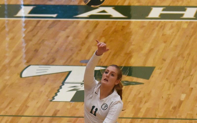 File photo. After an outstanding junior season, Katy Corbett returns to lead the Tallulah Falls spikers.