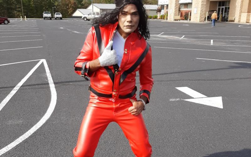 Photo courtesy Rabun County Parks and Recreation. Ishmael Santos channeled his inner Michael Jackson and won Best Adult Male costume.
