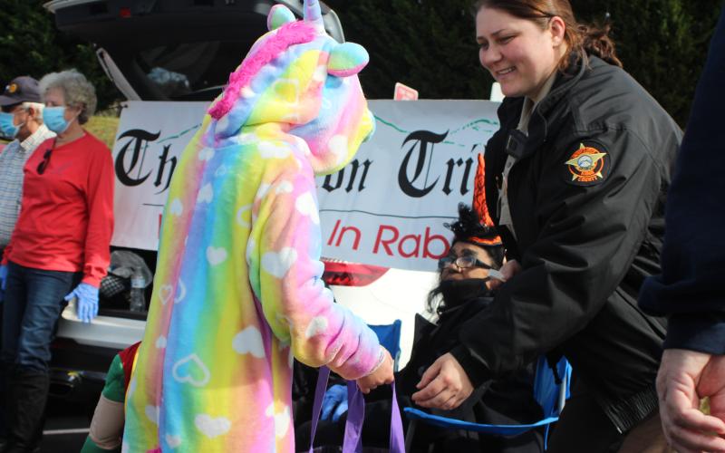 Megan Broome/The Clayton Tribune. The Rabun County Parks and Recreation Department held a community trunk or treat on Halloween.