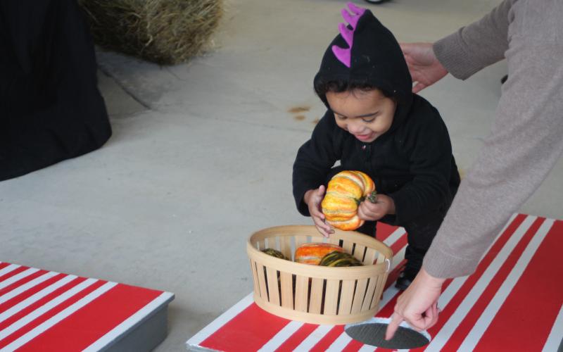 Megan Broome/The Clayton Tribune. Kids and their families had a blast at the Fall jamboree in Clayton on Halloween night.