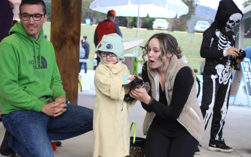 Megan Broome/The Clayton Tribune. Kids and their families had a blast at the Fall jamboree in Clayton on Halloween night.