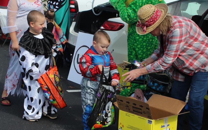 Megan Broome/The Clayton Tribune. The Rabun County Parks and Recreation Department held a community trunk or treat on Halloween.