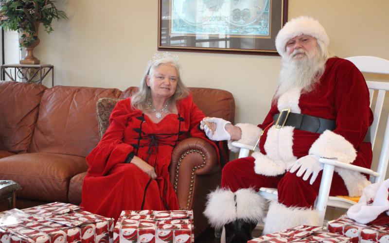 Megan Broome/The Clayton Tribune. Rabun County's Tony and Maryjane Phillips have devoted a decade of their lives helping spread Christmas cheer at Christmas.