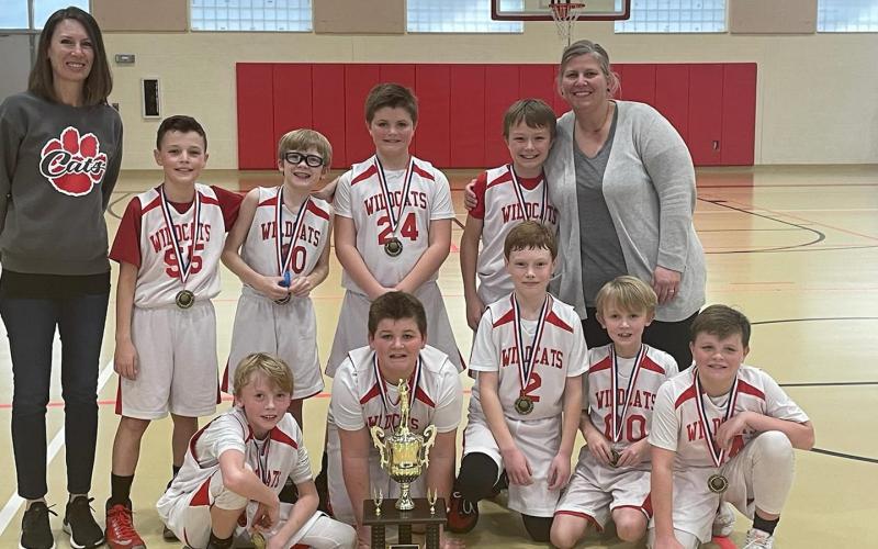 Submitted photo The Rabun County 10-U boys basketball team captured the district title last weekend.