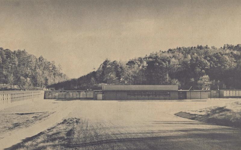 Photo courtesy of Rabun County Historical Society. Rabun County Elementary School circa 1962.