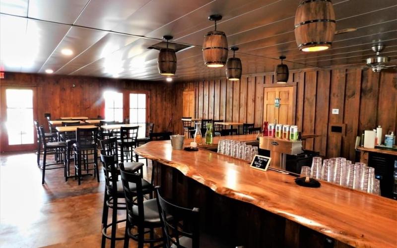 Submitted photo. Moonrise Distillery in Clayton recently opened their new Speakasy Bar and Cocktail Patio.