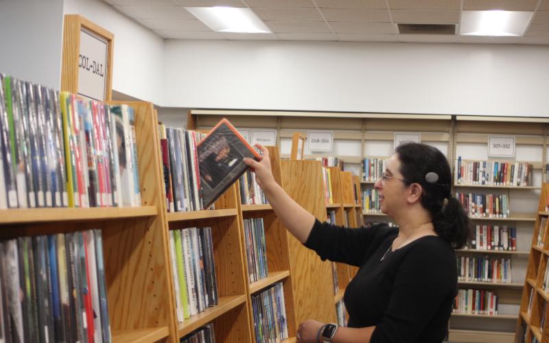 Megan Broome/The Clayton Tribune. New Rabun County Public Library Manager Dyana Costello Banks is available to answer questions about services that the library offers. Library business hours are Monday-Friday 9 a.m. to 6 p.m. and Saturdays from 10 a.m. to 3 p.m.