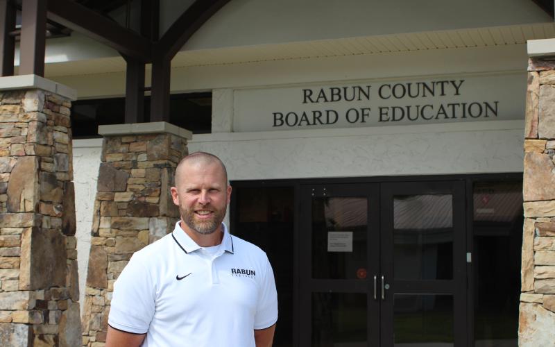 Megan Broome/The Clayton Tribune. Matt Remillard is the new assistant superintendent for Rabun County Schools and said that he looks forward to meeting students when classes begin and getting to know them to build personal connections.