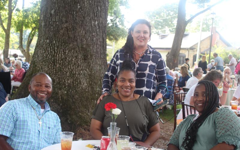 Megan Broome/The Clayton Tribune. Megan Broome/The Clayton Tribune. Natalie Dillard, back center, greets Will McEntyre, left, Takenya Beasley, and Lisa McEntyre with Shephard’s Door Ministry at Then Dillard House on Sunday for a barbeque cookout and live entertainment headlined by Chris Blue, season 12 winner of The Voice. Dillard thanked the trio for being huge supporters of the Dillard House, especially during the COVID pandemic.
