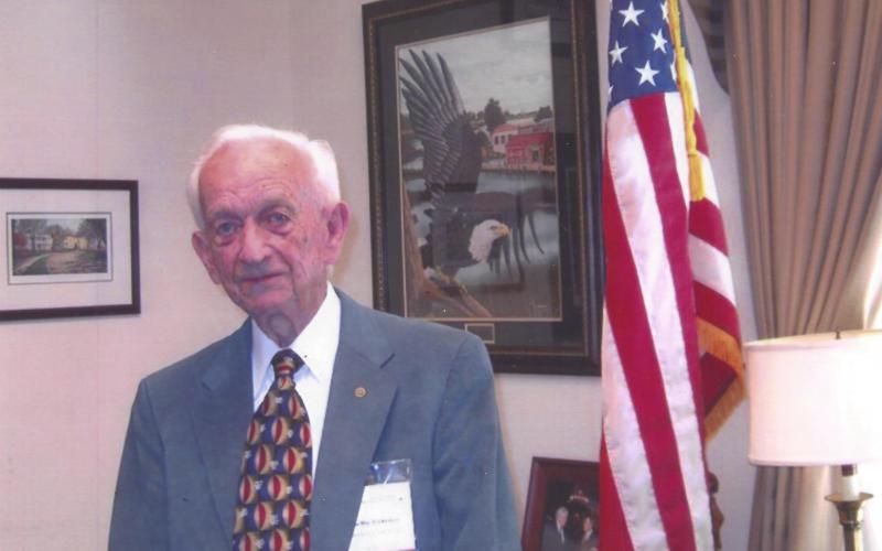 Photo courtesy of the Rabun County Historical Society. Charlie Mac Dickerson established Dickerson Hardware Company in 1948. He was also involved in community service and civic clubs in the county. A memorial park is located behind the hardware building to honor his memory.