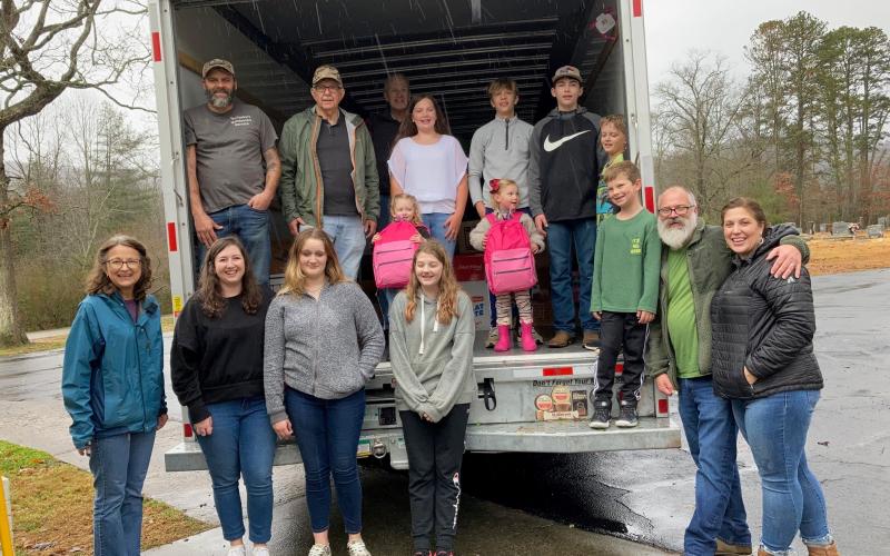 Submitted photo. Pictured from left: Front: Sandy Cook, Ashley Whitmire, Aubrey Whitmire, Amanda Ragsdale, Micah McCracken and Alicia McCracken; Center: Ruby Whitmire, Everly McCracken, Finn McCracken, Amelia McCracken, Holden McCracken, Brady Darnell, Amos Whitmire; Back: Jason Whitmire, Don Page, Bill Barker.