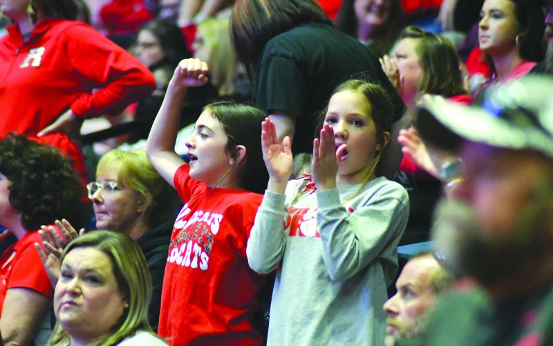 Enoch Autry/The Clayton Tribune. RCHS fans of all ages traveled to the Macon Coliseum March 10 for the title game.