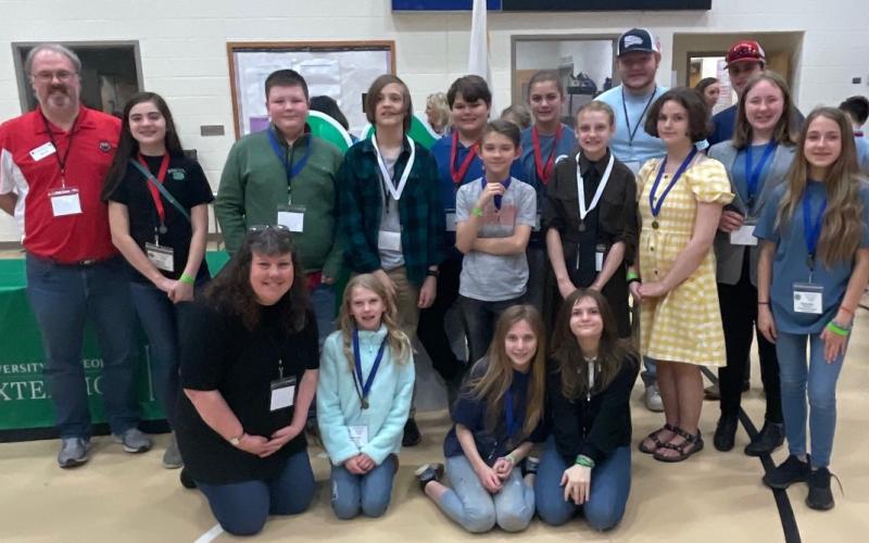 Submitted photo. A total of 13 sixth graders participated in Cloverleaf Project Achievement at Union County.