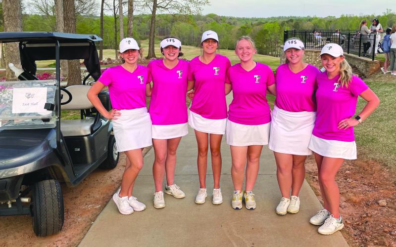 Photo courtesy of TF Athletics. The Lady Indians golf team improves to fifth-place finish at tourney.