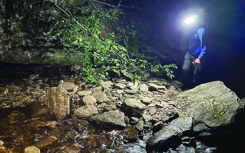 Photo courtesy of Chris Wright. A team of 19 agencies worked together on May 20 to successfully rescue a 19-year-old hiker who had fallen from Raven Cliff Falls.