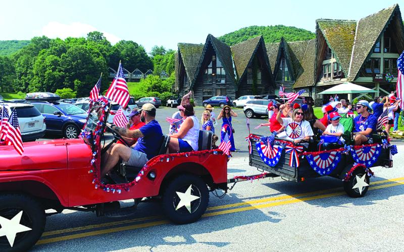 File photo. Last year’s City of Sky Valley July Fourth celebration was festive.