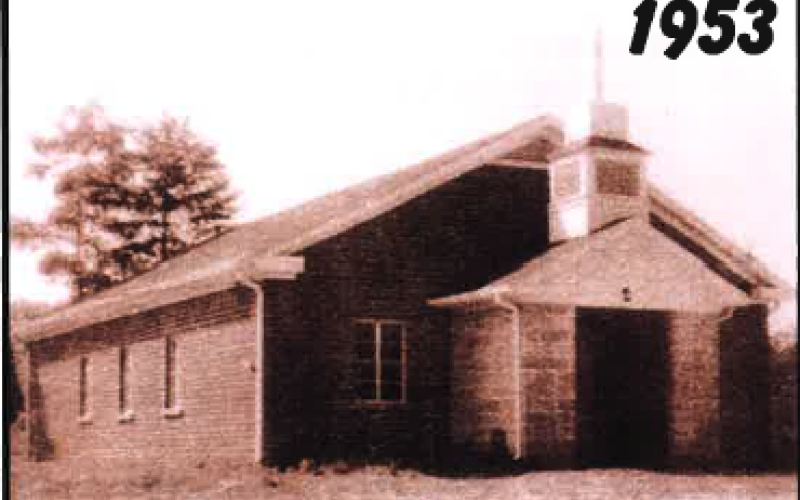 Megan Broome/The Clayton Tribune. Bethel Baptist Church in 1953.