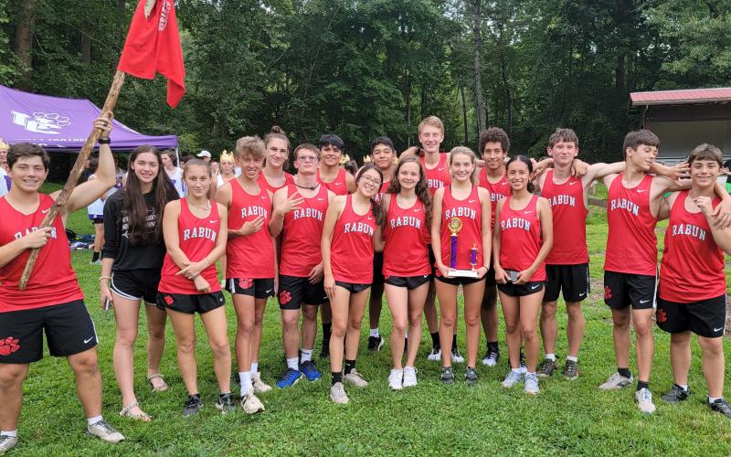 Submitted photo. The XC boys took second place while the girls took third place at Rabun Gap-Nacoochee School.