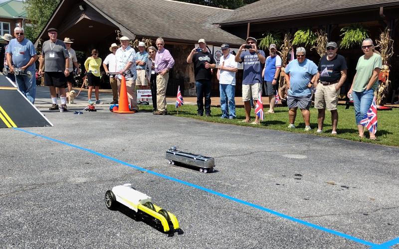 Photo courtesy of Conner Horn. The Southeast British Car Festival featured valve cover car races.