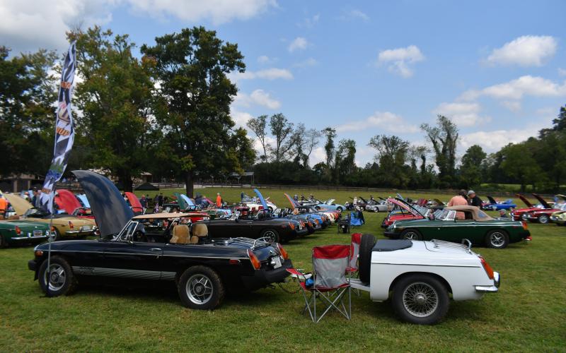 Megan Broome/The Clayton Tribune. Cars featured at the Southeast British Car Festival in Dillard last weekend.