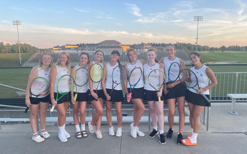 Courtesy of Esteban Karplus. The Rabun Gap-Nacoochee tennis team has gotten off to 3-4 start for the year.
