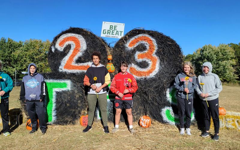 Courtesy of April Adcock. The cross country seniors during the Harrier Harvest on Tuesday. Tallulah Falls will host the region cross country championships on Thursday, Oct. 27 starting at 4:00 p.m.