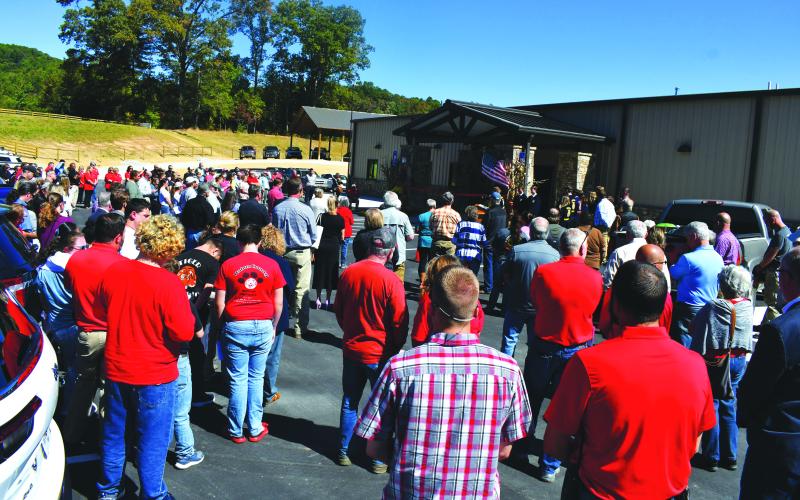 Enoch Autry/The Clayton Tribune. Hundreds gather for the ribbon cutting at the newly opened center at 2379 Old Highway 441 in South Tiger.