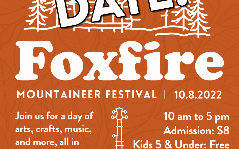 The Foxfire Mountaineer Festival was rescheduled to Saturday, Oct. 8 due to weather concerns with Hurricane Ian.