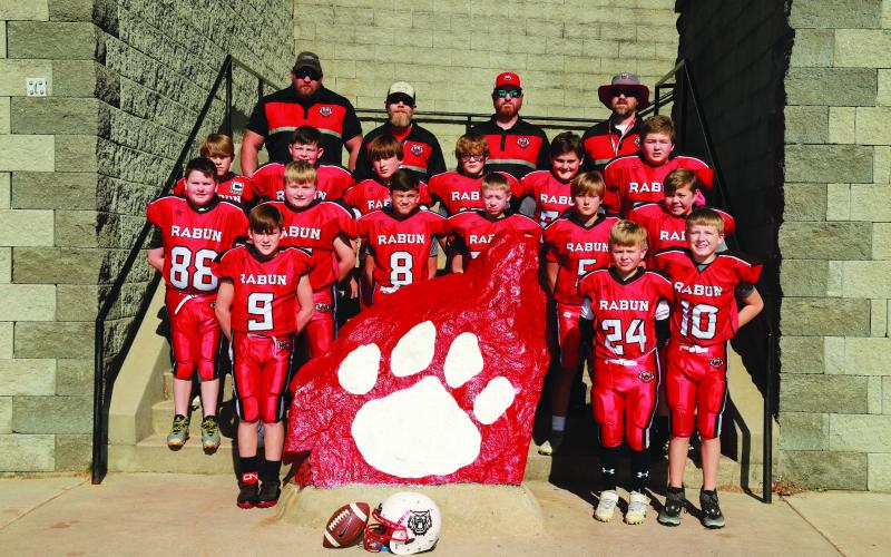 11U FOOTBALL: Evan Boggs-Wilson; Jenson Bradley; Brantley Cavender; Jose Creech; Wyatt English; Brayden Hereford; Cooper Kowalsky; Bradley Lewis; Conner Pitts; Tucker Shears; Brayden Shipman; Benjamin Suarez; Jaxson Tanner;Dawson Taylor; Wyatt Turner; Robert (Van) Watts; Wyatt Wilburn; Samuel Vepraskas; and Dylan Vonier.