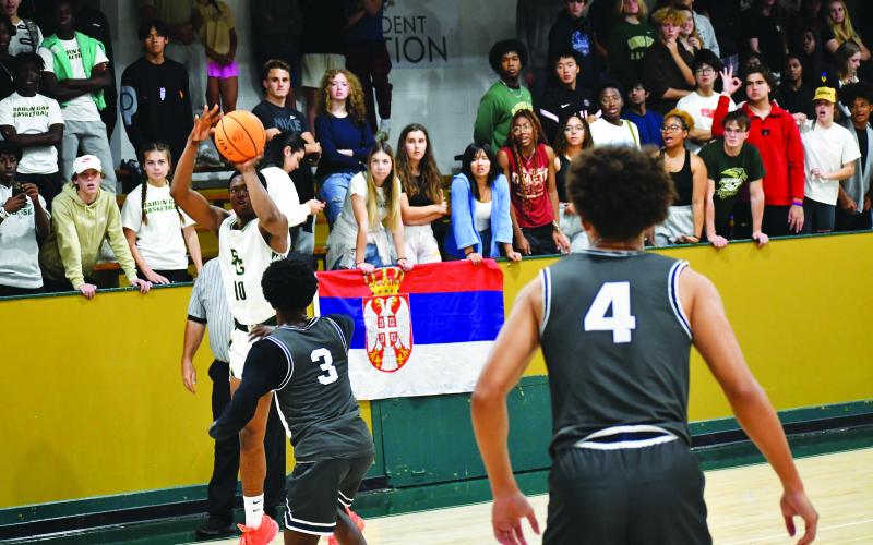 Luke Morey/The Clayton Tribune. Junior Nisani Mendez shot 70 percent from the field in the scrimmage before scoring 11 points in the season opener.