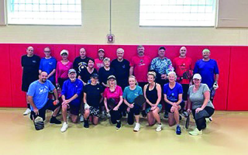 Photo courtesy of Larry Walker. The Rabun County pickleball team poses for a photo.